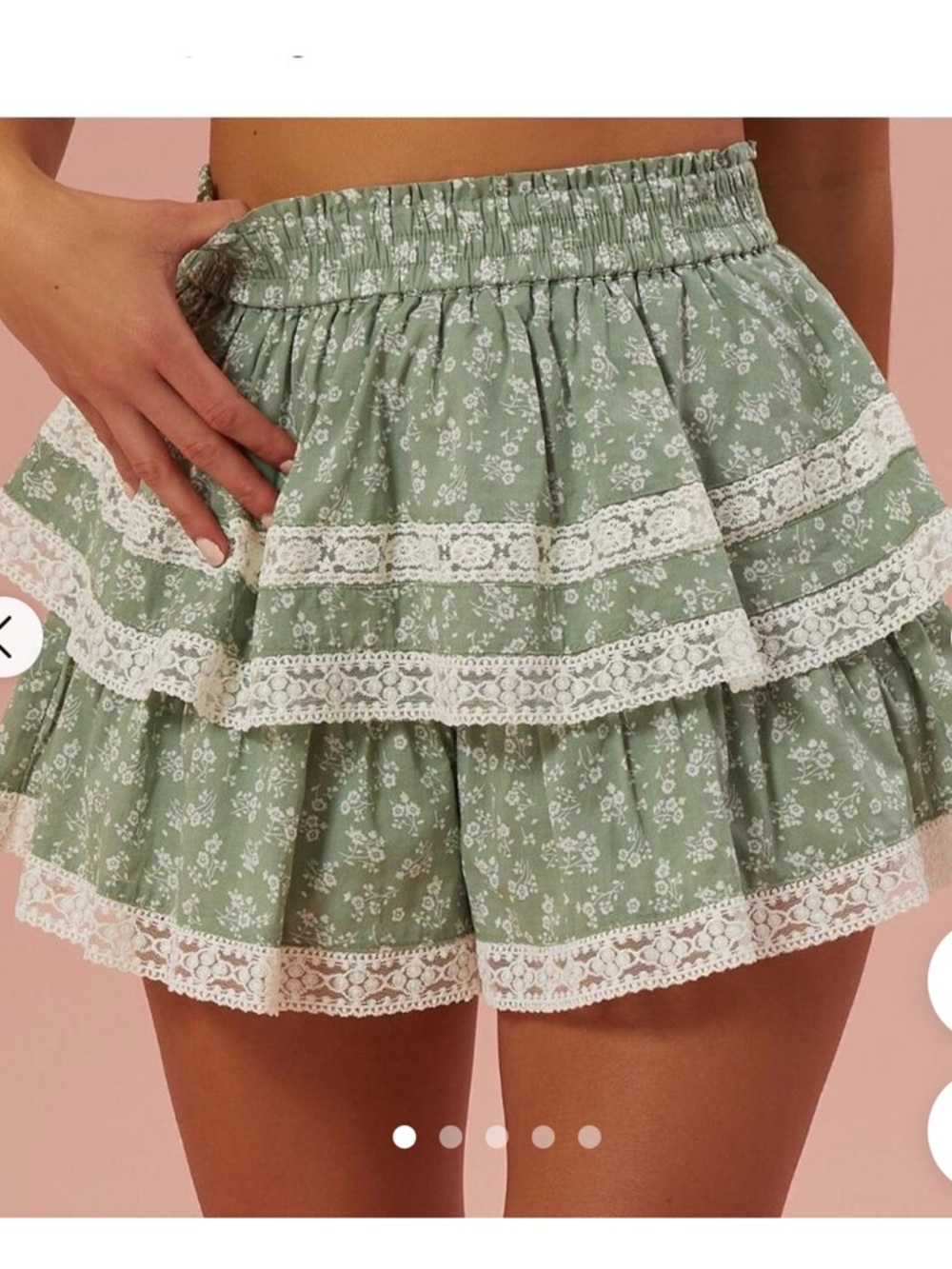NWT sage green Winnie mini skort